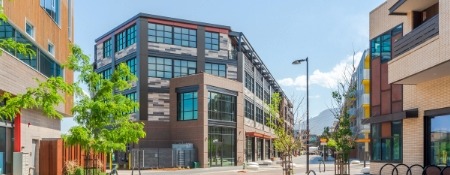 Mixed-use commercial property roofing