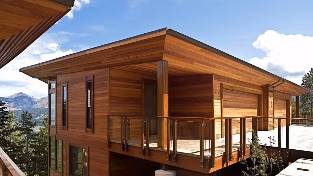 Colorado home with engineered wood siding