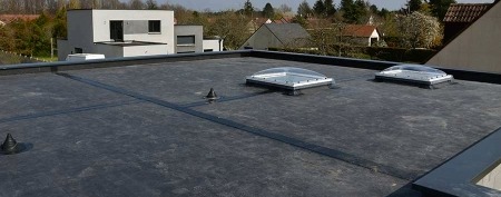 Commercial roof system and building exterior