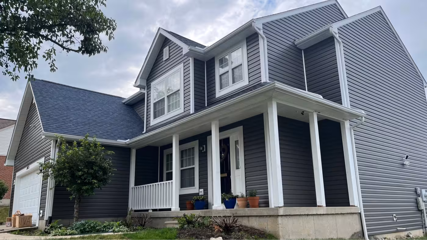 Home exterior with premium vinyl siding