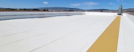 PVC and TPO commercial roofing system