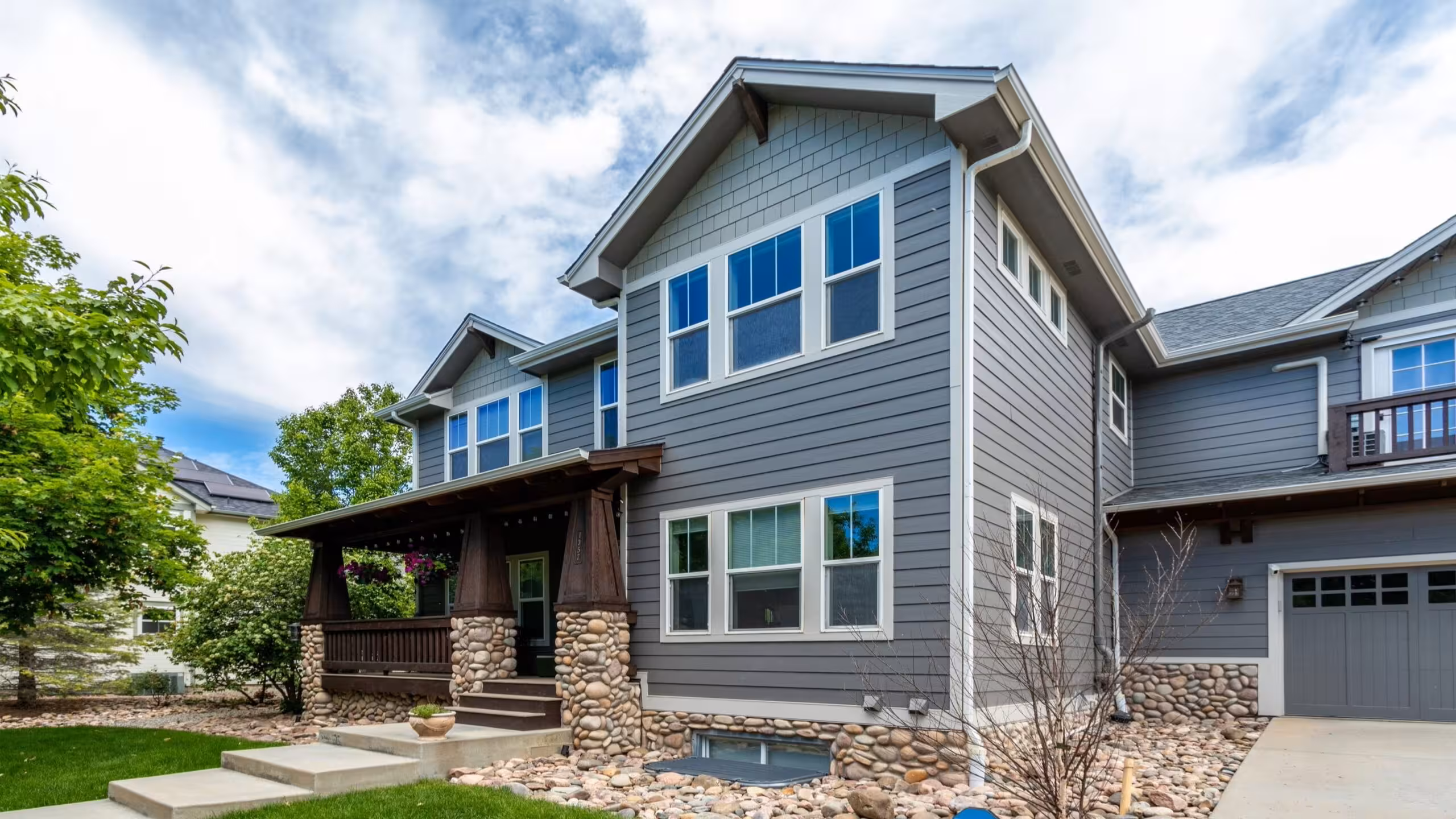 Colorado home with James Hardie fiber cement siding